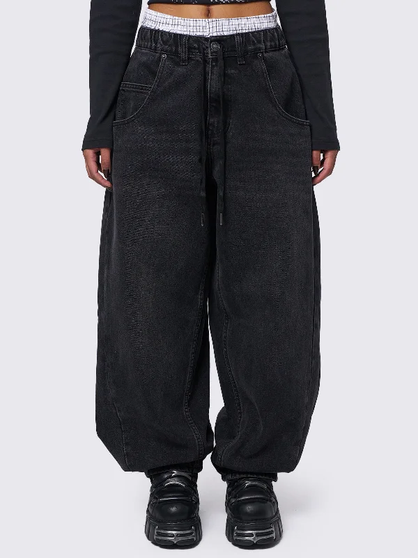 Weekend-Only Price Drops Bloom Black Balloon Jeans