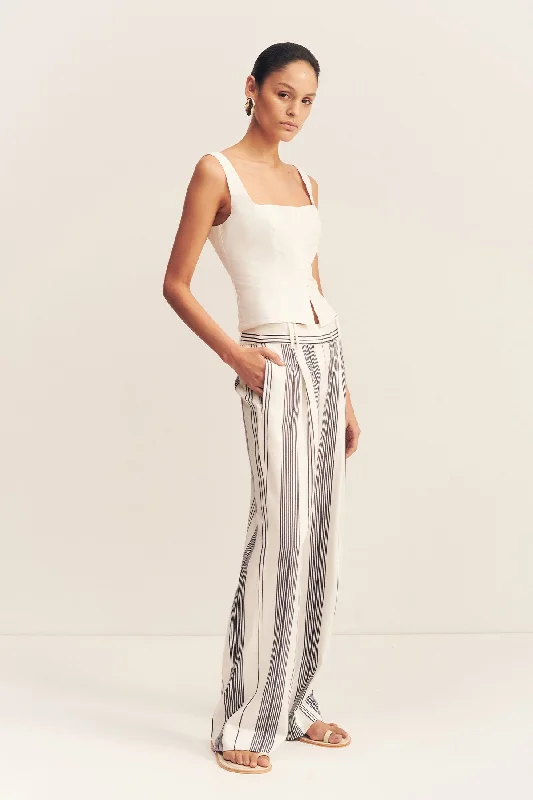 Unmissable Offer HARLOW TAILORED SLOUCH PANT - IVORY/ NAVY
