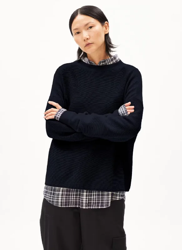 Weekend Specials to Enjoy Armed Angels Merinaa Links Ribbed Mock Neck Sweater
