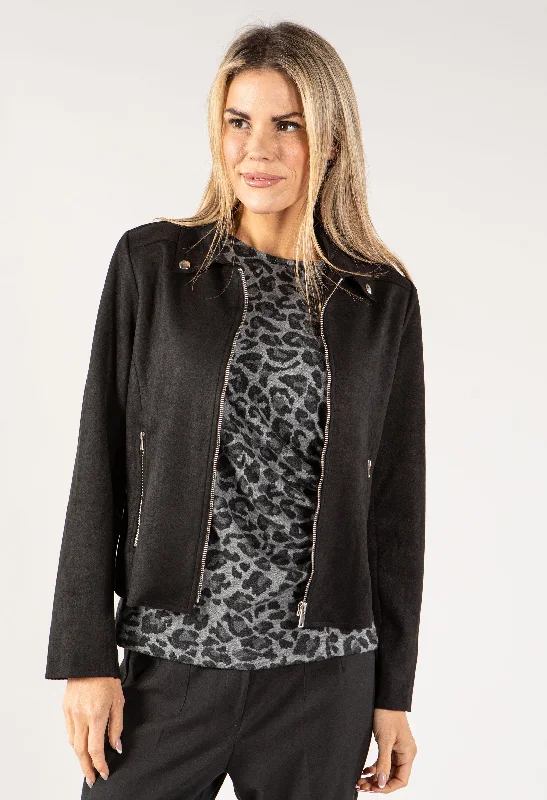 Best Bargains Suedette Biker Jacket