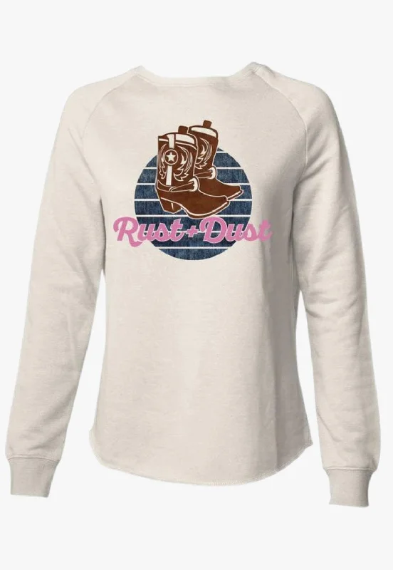Weekend Bargains to Cherish Rust & Dust Womens Oakley Fleece Crew
