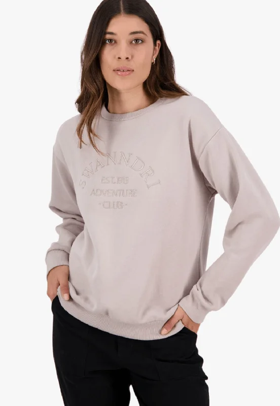 New Deal Swanndri Womens Somerton Embroided Fleece Crew