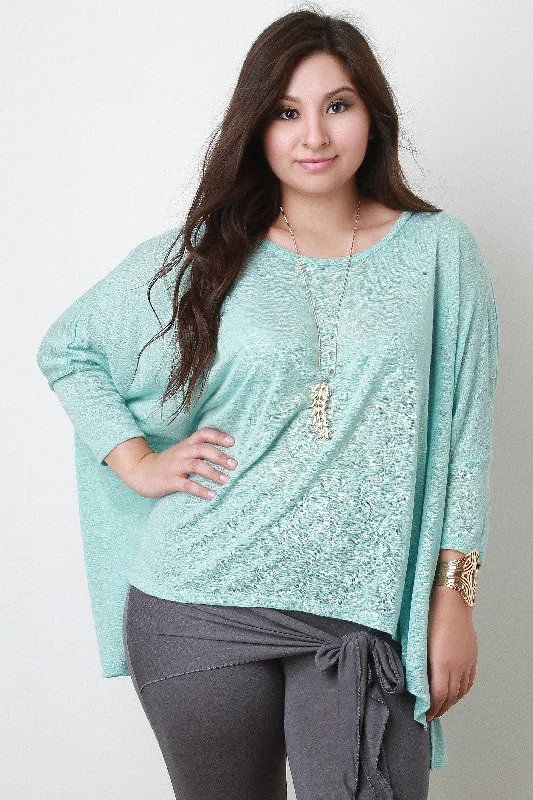 Reduced Prices Boxy Cut Dolman Sleeve Top