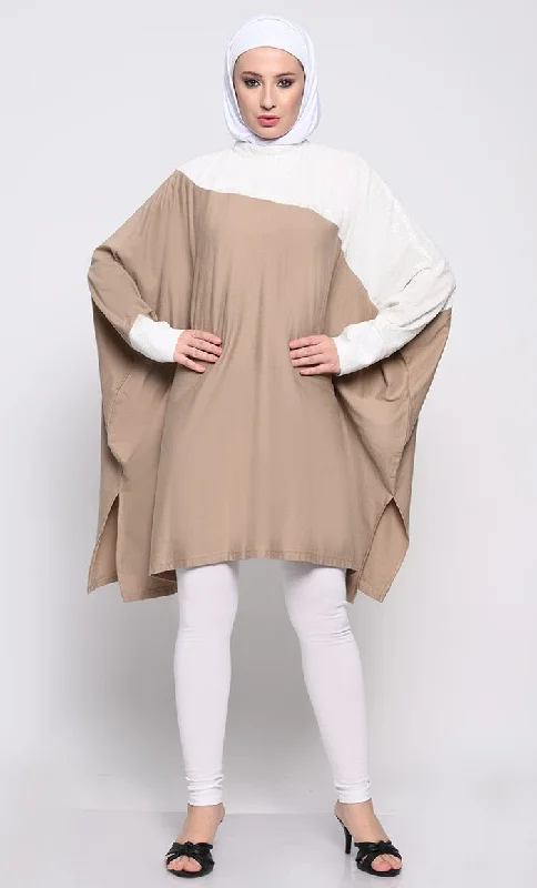 Weekend Offers That Thrill Stylish Cotton Jersey Kaftan Tunic with Sequined Contrast and Side Slits Weekend Offers That Thrill Stylish Cotton Jersey Kaftan Tunic with Sequined Contrast and Side Slits