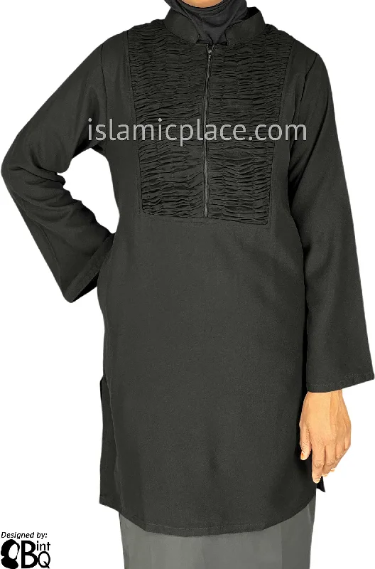 Weekend Specials to Snag Black - Shazia Style Kameez Tunic Top by BintQ - BQ142
