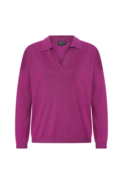 Weekend Deals That Dazzle Zilch Bamboo Collared V-Neck Sweater