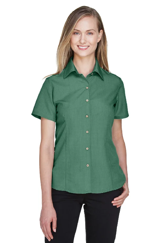 Super Sale Harriton Womens Barbados Wrinkle Resistant Short Sleeve Button Down Camp Shirt - Palm Green Super Sale Harriton Womens Barbados Wrinkle Resistant Short Sleeve Button Down Camp Shirt - Palm Green