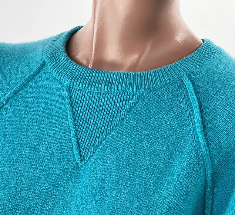 Year-End Deals 80s 90s Men's Pullover Sweater Turquoise Cashmere Large Norm Thompson VFG
