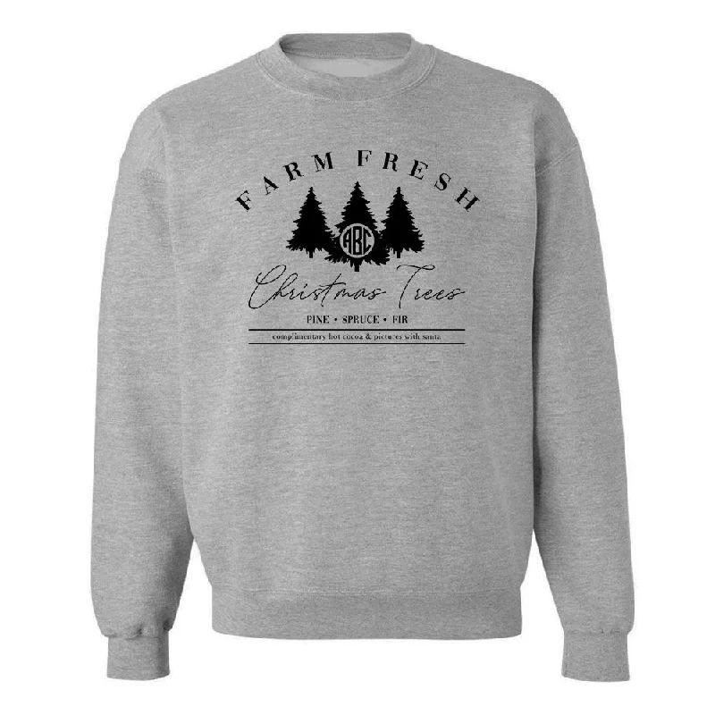 Weekend Specials to Indulge In Monogrammed 'Farm Fresh Christmas Trees' Crewneck Sweatshirt