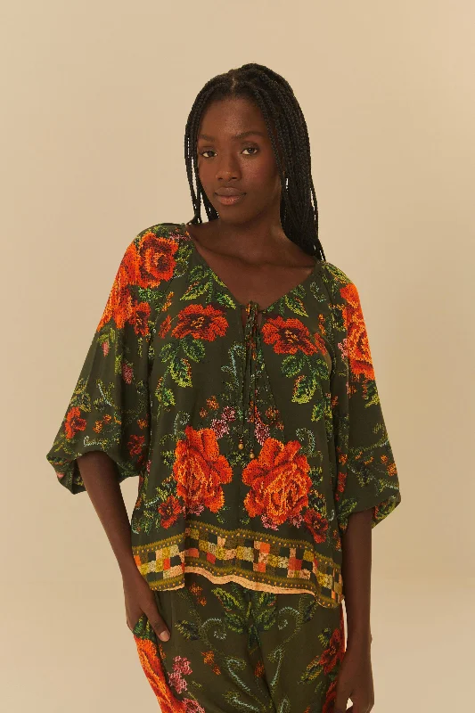 The Best Prices FARM FLOR REALEZA BATA BLOUSE