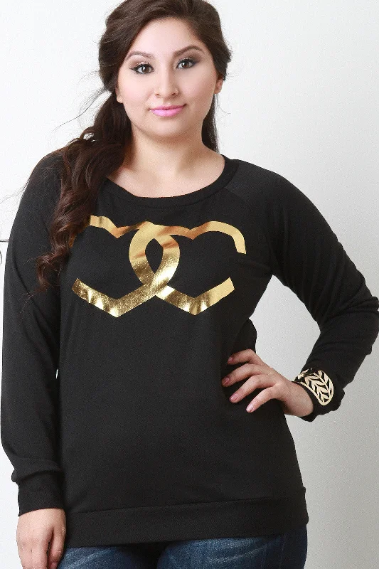 Unbeatable Prices Infinite Heart Sweatshirt Top