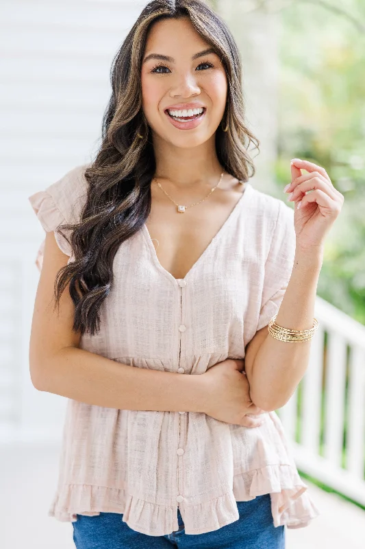 Super Deal It's Your Choice Blush Pink Cotton Top