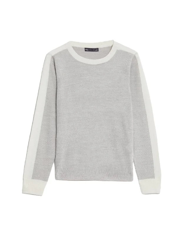 Special Offer Supersoft Striped Crew Neck Jumper