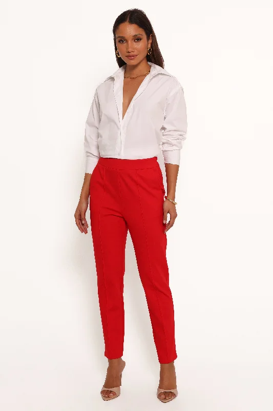 Deal Alert Martina Pant - Red
