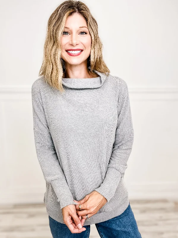 Value Deals Draped Neckline Dolman Sleeve Sweater Top - Group B