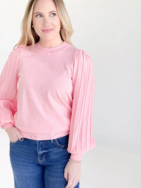 Weekend Offers That Tempt Say Less Sweater - Peach Coral