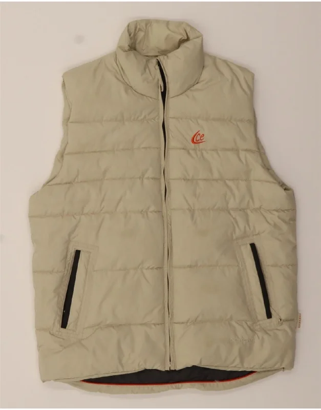 Clearance Items ICEPEAK Womens Padded Gilet IT 50 XL Beige Polyester