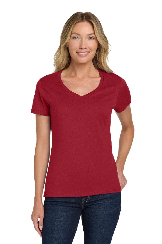 Weekend Bargains to Enjoy Hanes Womens Nano-T Short Sleeve V-Neck T-Shirt - Deep Red Weekend Bargains to Enjoy Hanes Womens Nano-T Short Sleeve V-Neck T-Shirt - Deep Red