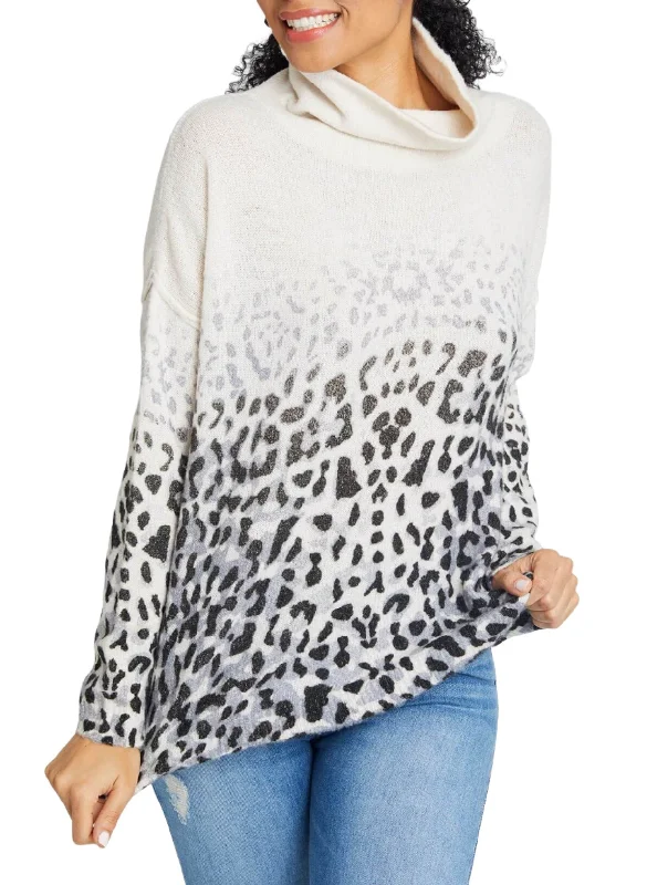 Weekend Specials to Enjoy Vintage Havana Faded Leopard Sweater B8710