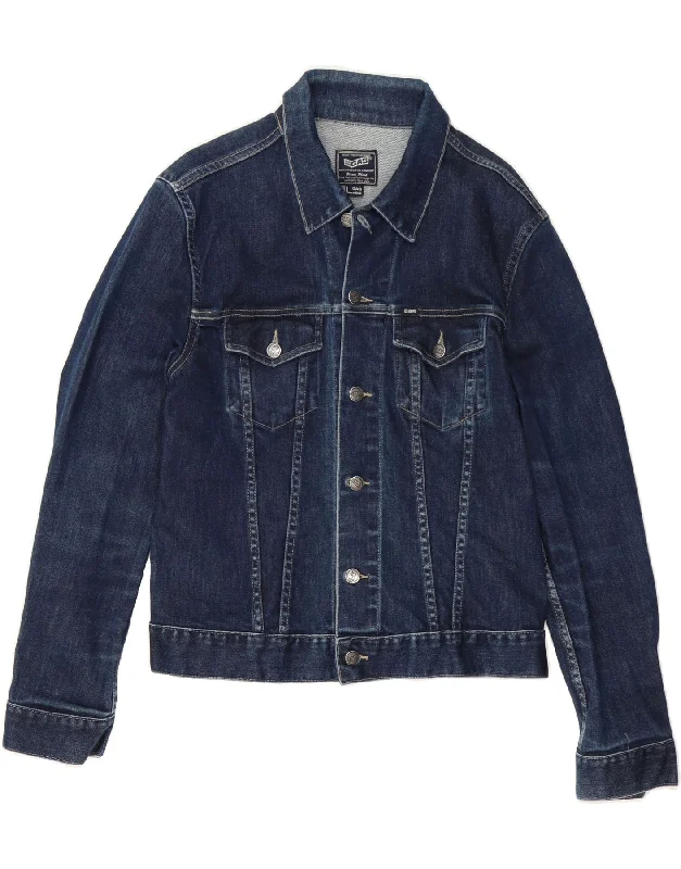 Weekend Deals That Dazzle GAS Womens Denim Jacket UK 16 Large Navy Blue Cotton