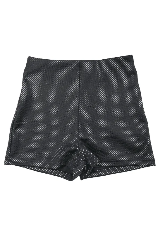 Weekend Offers That Delight Dark Grey High Waist Rhinestone Booty Shorts