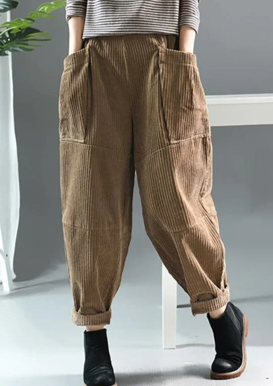 Friends and Family Sale Autumn Solid Color Retro Corduroy Pants