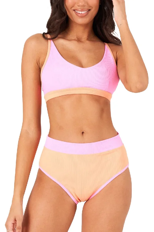 Value Pack Onzie Yoga Colorblock Swim Bra Top 3790