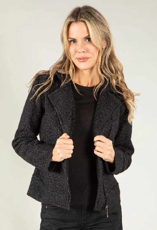Value Deals Boiled Wool Biker Jacket