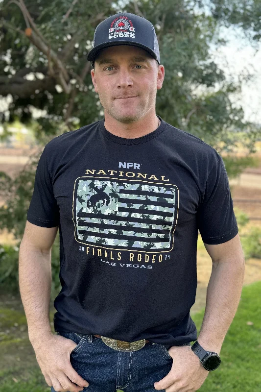 Customer Appreciation Sale American Camo Tee- Black