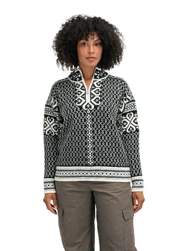 Weekend Flash Sale Dale of Norway - Leknes Women's Sweater - Off-White/Metal