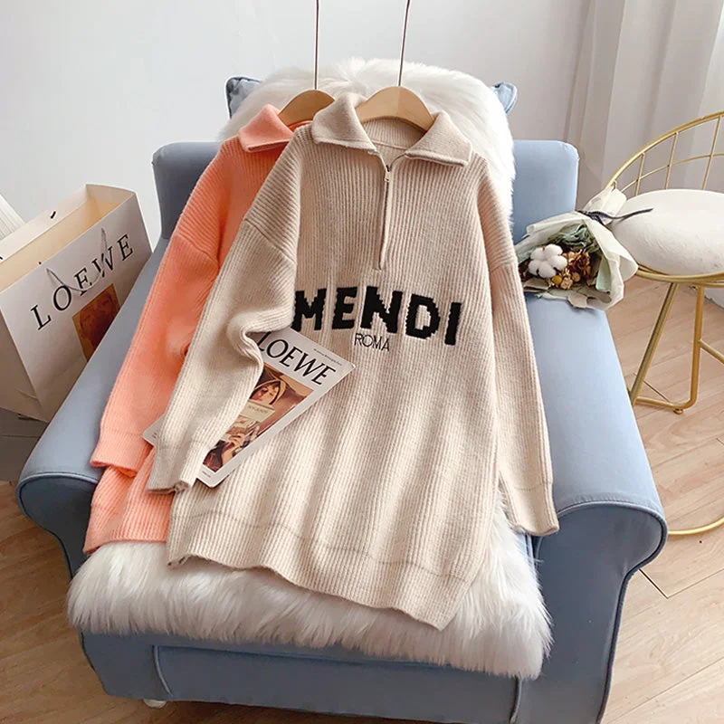 Instant Savings Design high neck zipper sweater Lapel sweater  5212