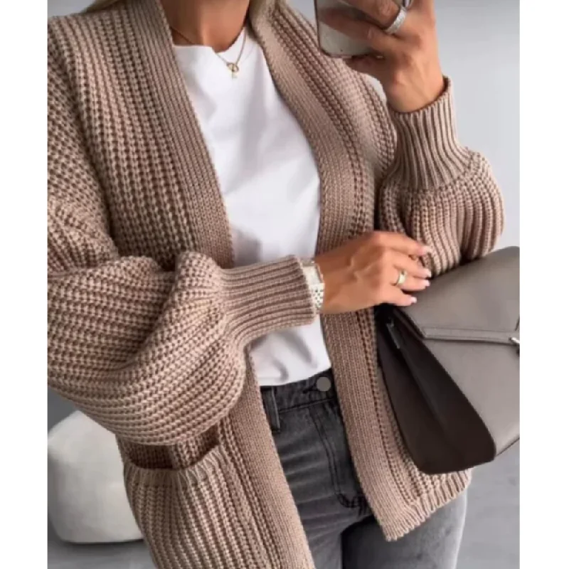 Special Discount Stella Crop Balloon Sleeve Cardigan