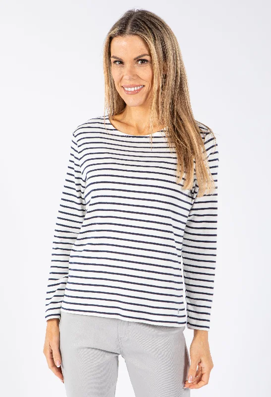 Year-End Deals Striped Long Sleeve Top
