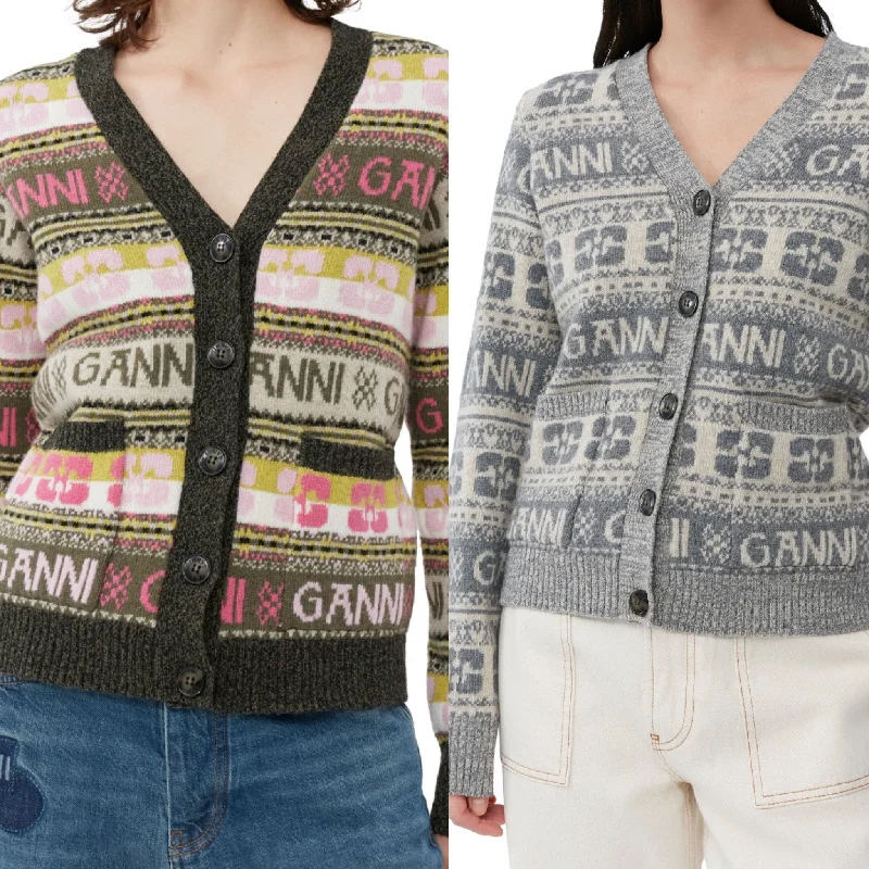 Customer Appreciation Sale Ganni Wool Mix Cardigan