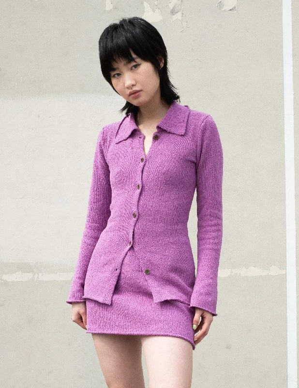 Low Prices SHADOW SUMMER SWEATER CARDIGAN IN HYACYNTH