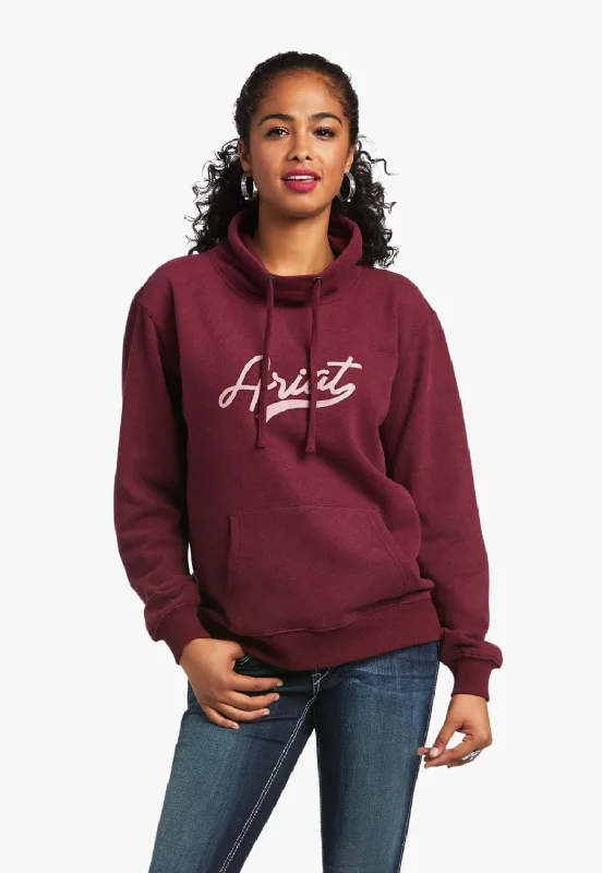 Weekend Bargains Await You Ariat Womens REAL Logo High Neck Pullover