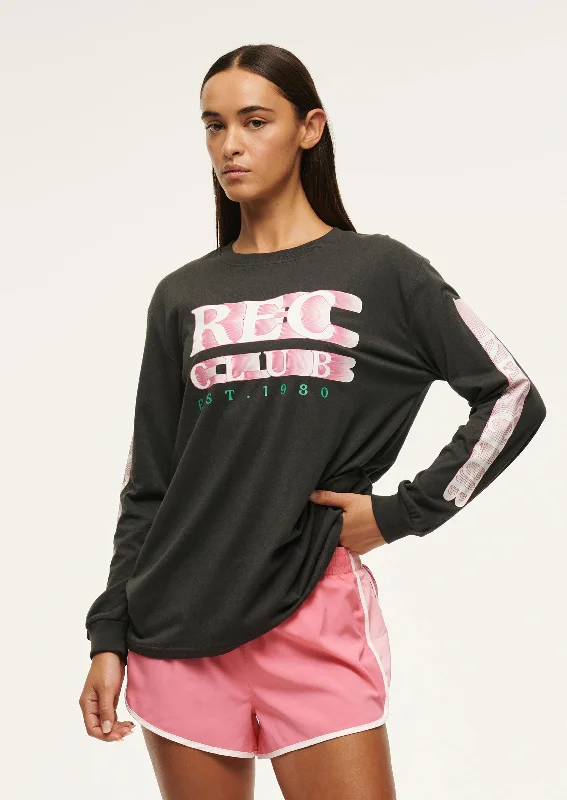 Deep Savings RALLY LONG SLEEVE TEE IN ASPHALT
