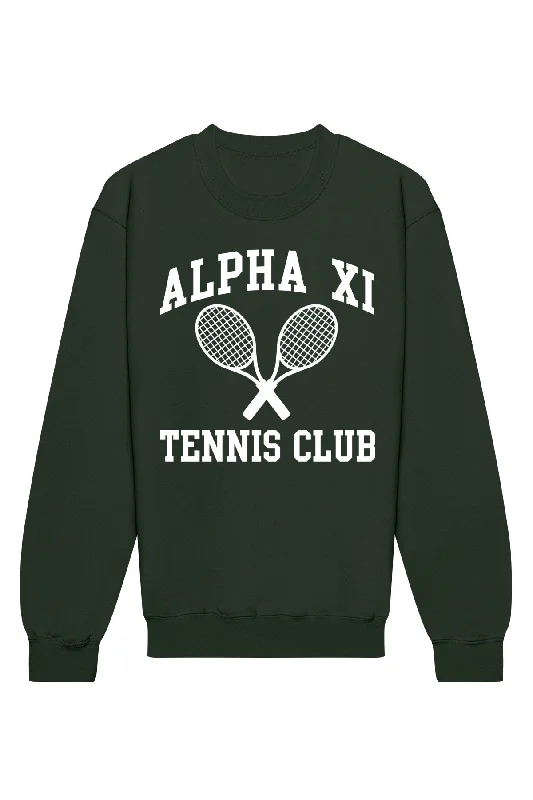 Shop the Weekend Away Alpha Xi Delta Tennis Club Crewneck Sweatshirt