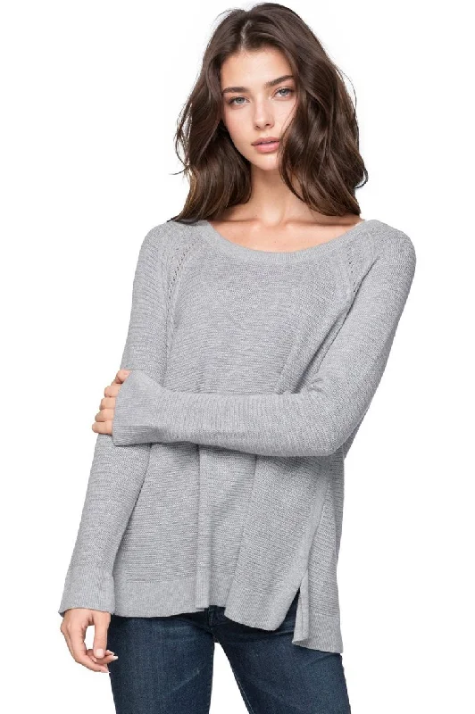 Can't Resist Zen Blend Stephanie Thermal Stitch Crew Sweater