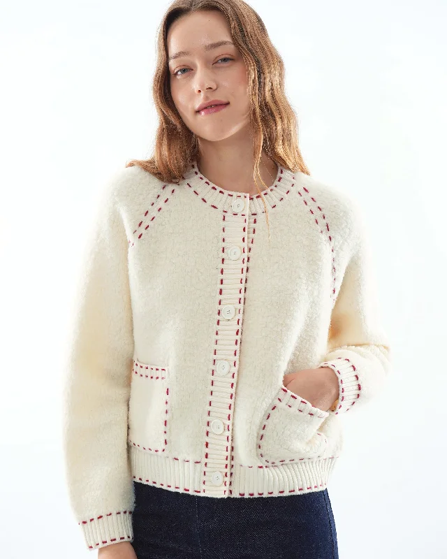 Customer Appreciation Sale Lea Wool Boucle Cardigan