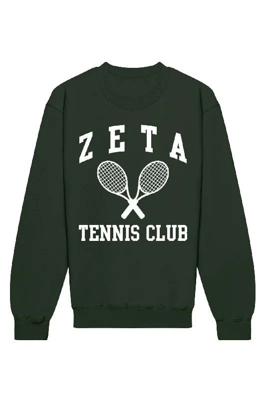 Stock Clearance Zeta Tau Alpha Tennis Club Crewneck Sweatshirt