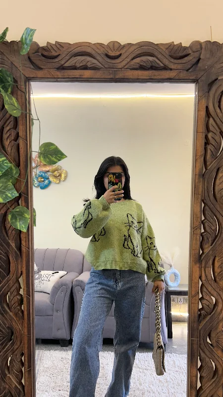 Don’t Miss Out Cat 🐈 sweater S