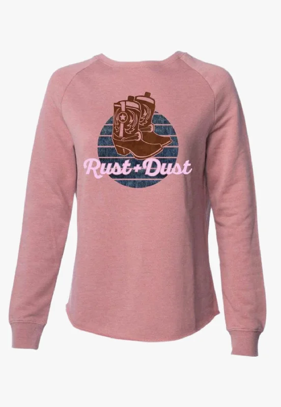 Weekend Savings Delight Rust & Dust Womens Oakley Fleece Crew
