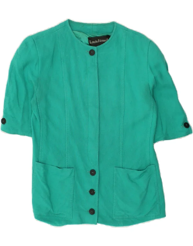 Incredible Offers LOUIS FERAUD Womens Short Sleeve Blazer Jacket UK 14 Large Turquoise Incredible Offers LOUIS FERAUD Womens Short Sleeve Blazer Jacket UK 14 Large Turquoise