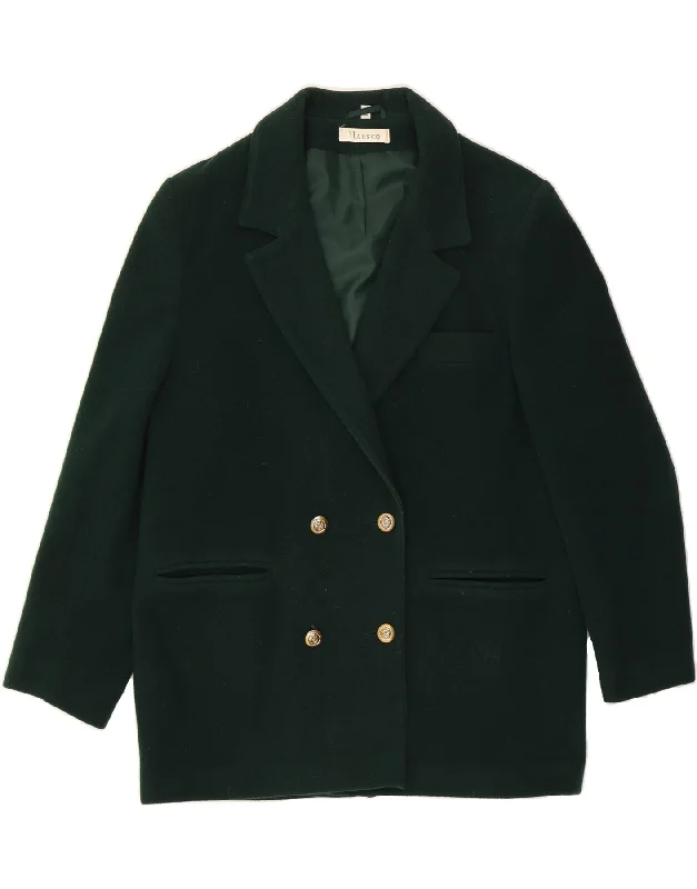 Friends and Family Sale HAUSCO Womens Overcoat UK 14 Large  Green Wool