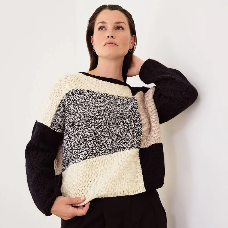 Act Fast Damenpullover im Blockmuster Strickanleitung - Lana Grossa (Heft)