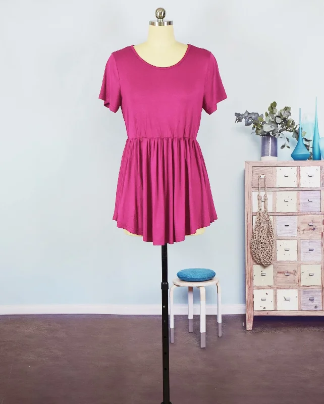 Grand Opening Sale Pink Peplum Top