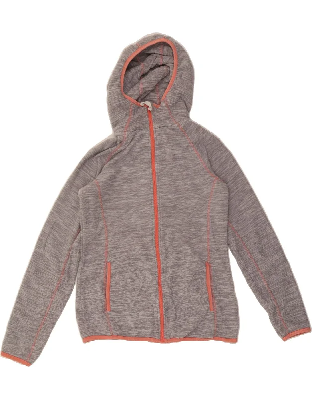 Midnight Sale MOUNTAIN WAREHOUSE Womens Hooded Fleece Jacket UK 10 Small Grey Polyester Midnight Sale MOUNTAIN WAREHOUSE Womens Hooded Fleece Jacket UK 10 Small Grey Polyester