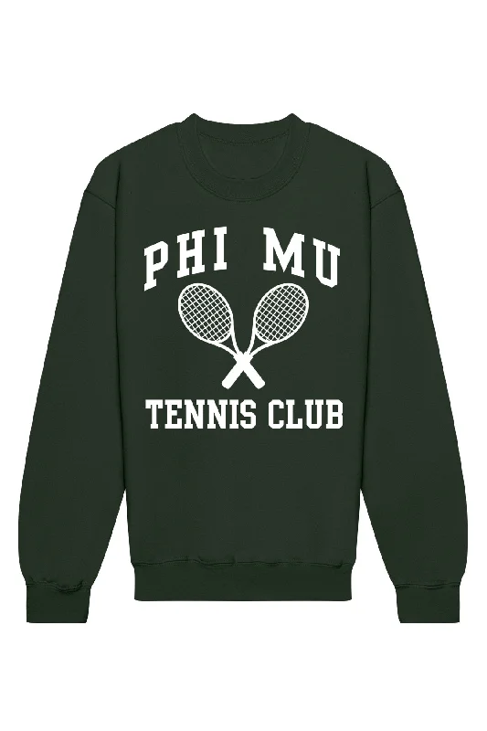 Weekend Specials Just for You Phi Mu Tennis Club Crewneck Sweatshirt