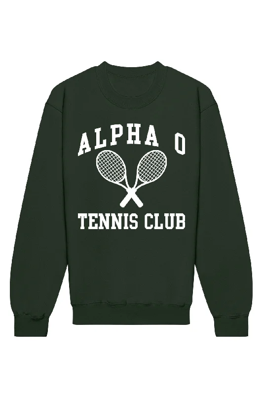 Weekend Bargains Just for You Alpha Omicron Pi Tennis Club Crewneck Sweatshirt